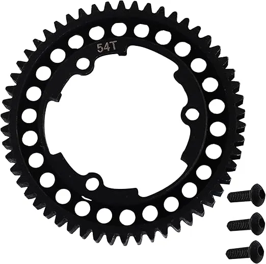 Steel 54T Spur Gear 1 Mod M1 Main Gear Compatible with Traxxas 1/5 X-Maxx 6S 8S 1/10 Maxx 4S 1/10 New E-Revo 2.0 VXL 1/7 XO-1 RC Upgrade Part
