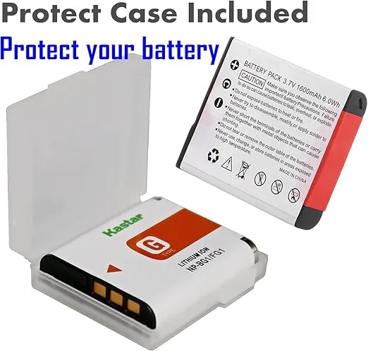 Kastar Replacement Sony NP-BG1 Lithium Ion Camera Battery for Sony DSC-H9 DSC-H7 DSC-H3 DSC-H50 DSC-W30 DSC-W35 DSC-W50 DSC-W55 DSC-W70 Digital Cameras
