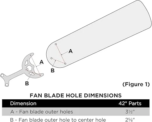 Westinghouse 7741000 42-Inch Oak/Walnut Replacement Fan Blades, Five-Pack