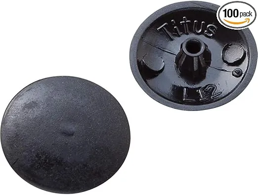 Screw Cap Covers - for Phillips and Square-X - Black (100 per Pack)