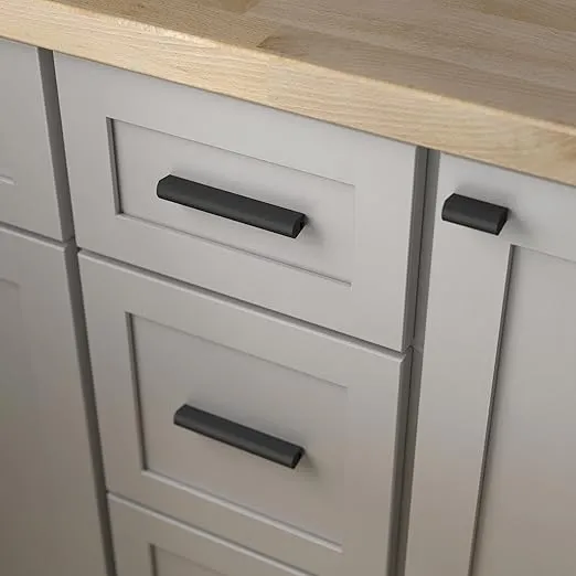 Franklin Brass Adjusta-Pull Modern (5-Pack) Adjustable Cabinet Handles 1" to 4" Hole to Hole Matte Black Pulls Drawer Handles for Cabinets/Drawers/Dressers Hardware Drawer Pulls P43970K-FB-CP
