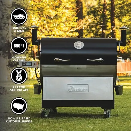 recteq RT-2500 BFG Pellet Smoker Grill, Wi-Fi-Enabled Outdoor Grills & Smokers, Electric Pellet Grill with 2500 Sq In Cook Space