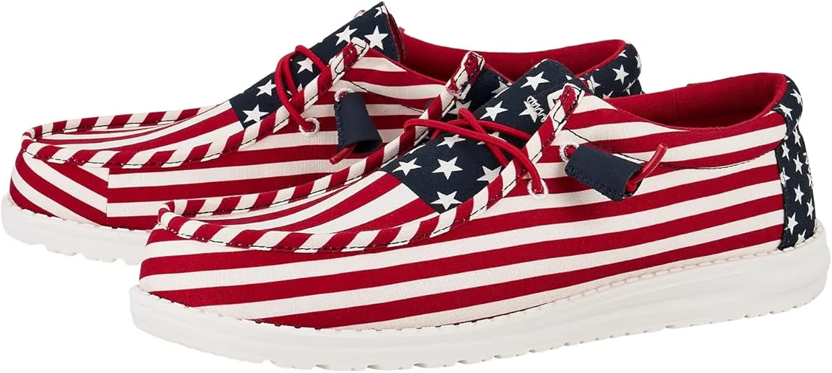 Hey Dude Wally Americana Wide Off White Size M7 | Men's Shoes