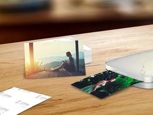 HP Sprocket 2.3 x 3.4" Premium Zink Sticky Back Photo Paper (20 Sheets) Compatible with HP Sprocket Select and Plus Printers.