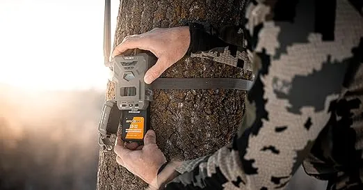 SPYPOINT Rechargeable 7.4V Lithium Battery Pack for Trail Camera with 5.4 amp-Hours and AC Charging Cable | Cellular Trail Camera