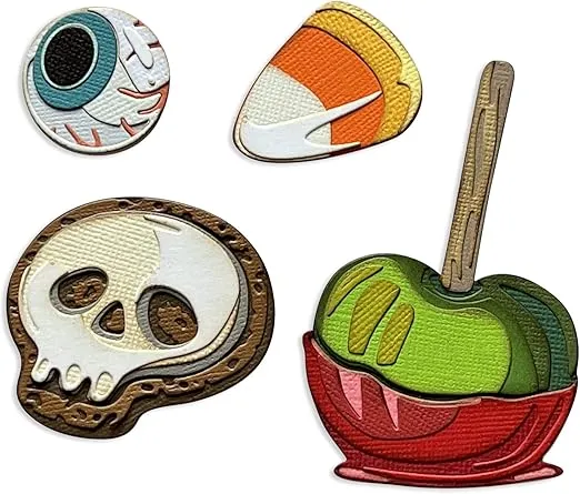 Sizzix Sizzx Thinlits Die Set 29PK Trick or Treat Colorize by Tim Holtz | 666002 | Chapter 3 2022, Multicolor
