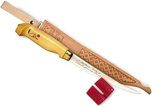 Rapala 9" Fish'n Fillet Knife / Single Stage Sharpener / Sheath