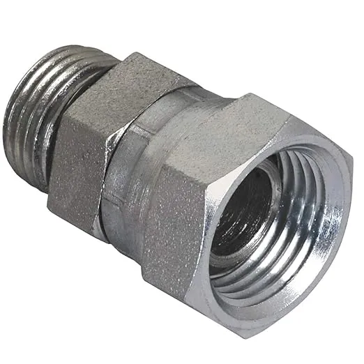 Apache 39005875 5/8" Male O-Ring Boss x 1/2" Female Pipe Swivel Hydraulic Adapter (Style 6900)