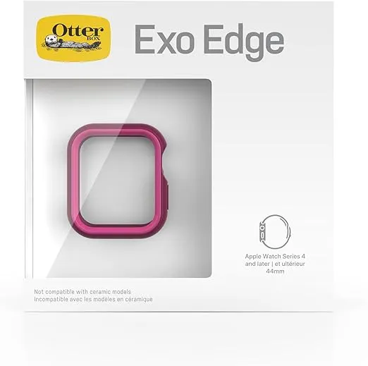OtterBox Watch Bumper for Apple Watch Series SE (2nd/1st gen)/6/5/4-44mm, Shockproof, Drop Proof, Sleek Protective Case for Apple Watch, Guards Display and Edges, Pink