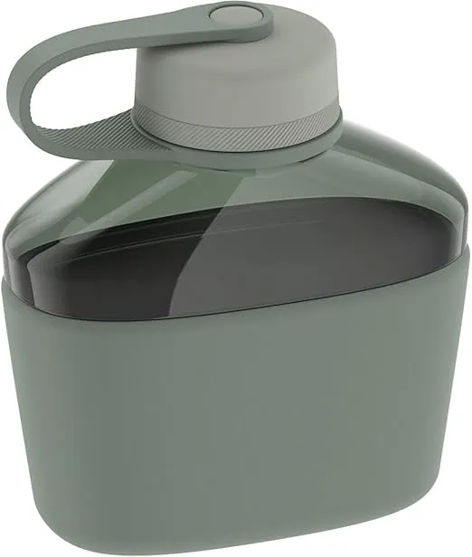 ALTA SERIES BY THERMOS Plastic Canteen Bottle 32 Ounce, Matcha Green
