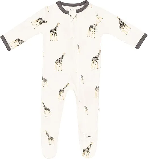 KYTE BABY Unisex Zipper Closure Footies, Rayon Made From Bamboo, 0-24 Months