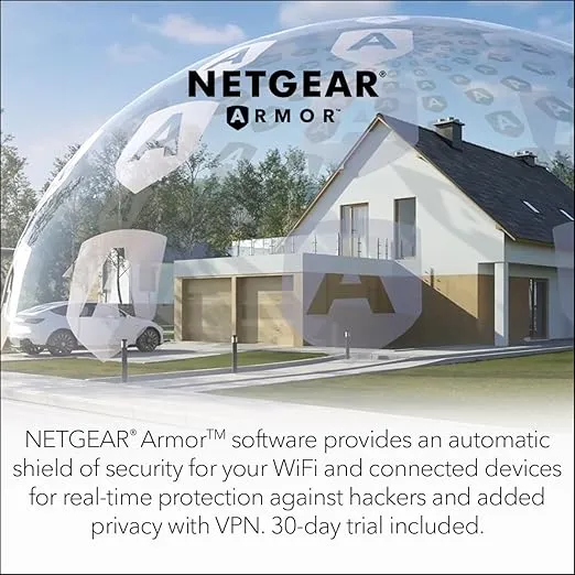 NETGEAR Orbi Modem Router Combo (CBK752) DOCSIS 3.1 Cable Modem and WiFi 6 Mesh Router – AX4200 4.2Gbps Wireless Speed – Compatible with Xfinity, Spectrum, Cox, More – Covers 5,000 sq.ft., 40 Devices