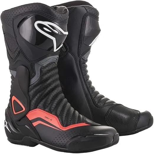 Alpinestars SMX-6 v2 Vented Boots (49) (Black/Grey/Red)
