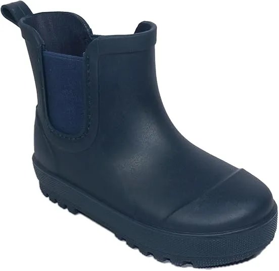 BEARPAW Toddler Rain Boots, Waterproof Rubber Kids Rainboot, Girls/Boys Light Water Shoes for Muddy Park/Hiking