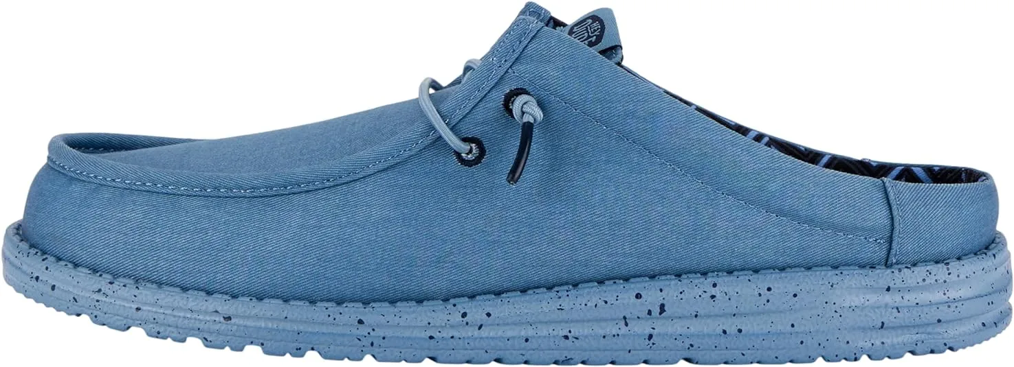 Hey Dude Men's Wally Slip Stretch Canvas | Men's Shoes | Men Slip-on Loafers | Comfortable & Light-Weight