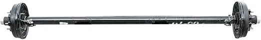 The Trailer Parts Outlet - 7k TK Trailer Axle - 7000 lb Electric Brake 8 Lug - Dexter Compatible, 75" Hubface 58" Spring Center / 8x6.5 Bolt Pattern