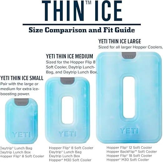 YETI Thin ICE Refreezable Reusable Cooler Ice Pack