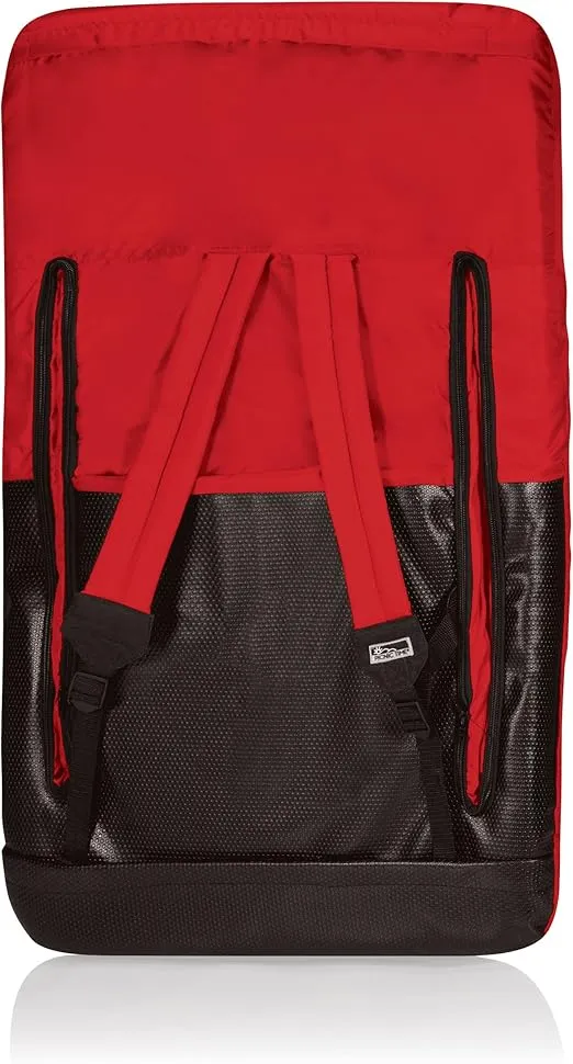 Picnic TIME Ventura Reclining Stadium Seat with Back Support, Padded Bleacher Seat with Backpack Straps, Gaming Chair, Floor Meditation Chair