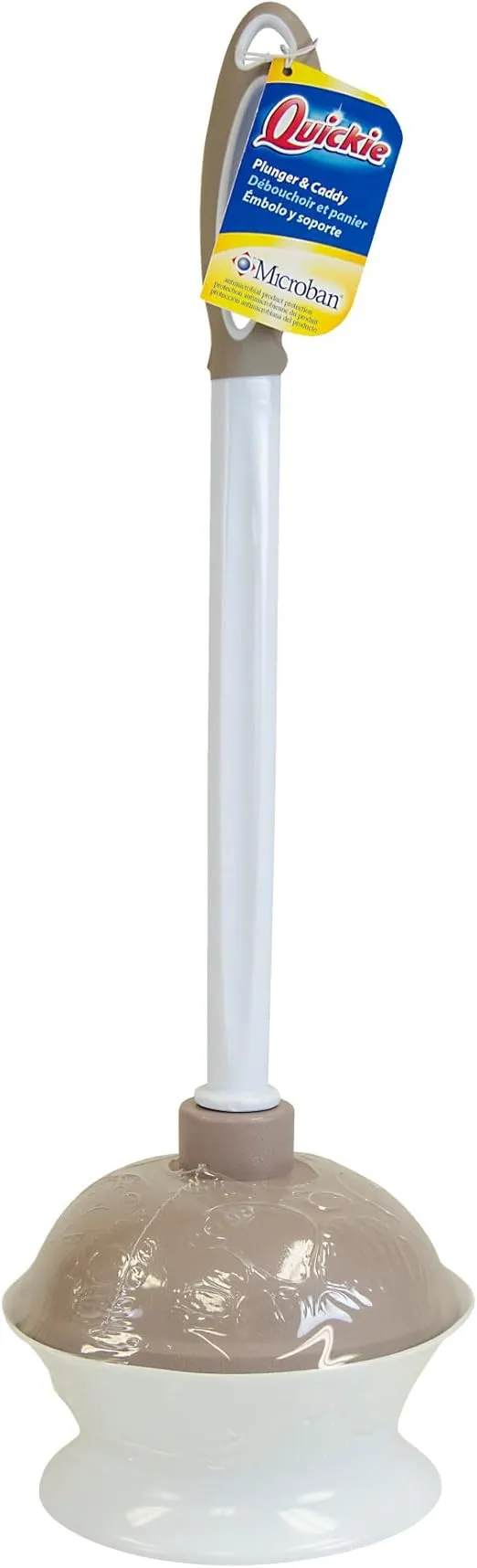 Quickie Plastic Toilet Plunger & Caddy