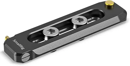 SMALLRIG Universal Low-Profile Quick Release NATO Rail Safety Rail 70mm/2.8inches Long with 1/4'' Screws for NATO Handle Camera Cage EVF Mount – BUN2483