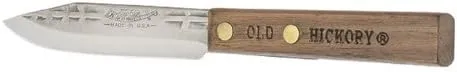 Ontario Knife Household Knife Paring 3-1/4" Carbon Hickory Handle Carded
