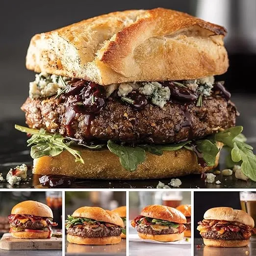 Omaha Steaks Favorites PureGround Burger Flight (4x PureGround Filet Mignon Burgers, 4x PureGround Sirloin Burgers, 4x PureGround Delmonico Ribeye Burgers, 4x PureGround New York Strip Burgers, 4x PureGround Brisket Burgers)