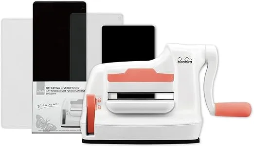 Bira 3 inch Die Cutting & Embossing Machine, Mini Die Cut Machine, 3 1/8" Feeding Slot for 3" Paper (Machine)