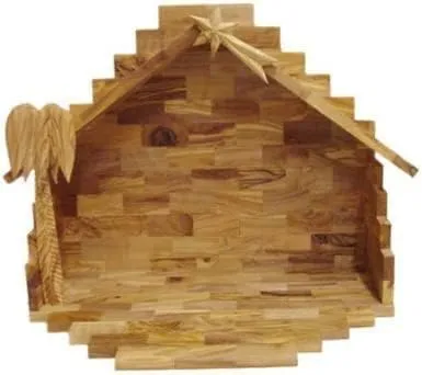 Holy Land Market Olive Wood Nativity Set- Traditional Carvings