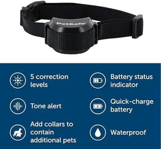 PetSafe Stay & Play Compact Wireless Pet Fence & Replaceable Battery, America's Safest Wireless Fence Dog Collar