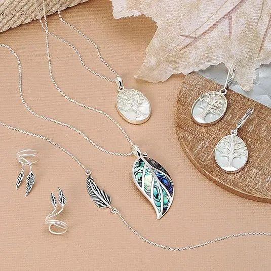 Double Nature Leaf Feather Arrow Butterfly Dragonfly Firefly Cartilage Clip Wrap Wire Ear Cuffs Earrings Helix Western Jewelry For Women Teens Men Non Pierced Ear Oxidized .925 Sterling Silver