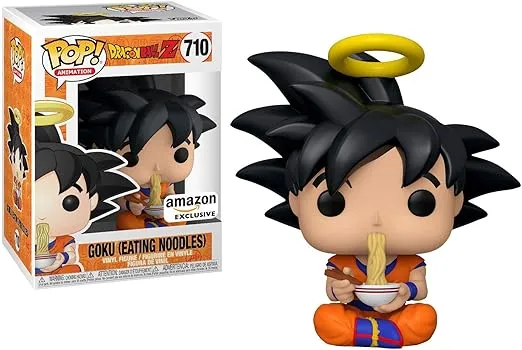 Funko Pop!: Dragonball-Z - Goku Eating Noodles, Amazon Exclusive