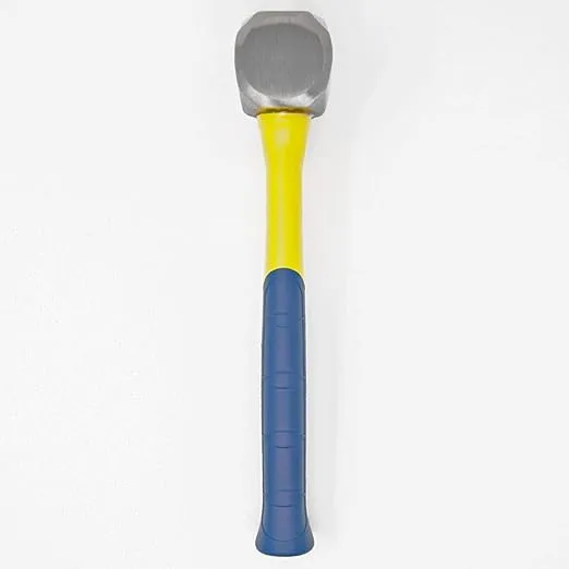 ESTWING Sure Strike Drilling/Crack Hammer - 2-Pound Sledge with Fiberglass Handle & No-Slip Cushion Grip - MRF2LB