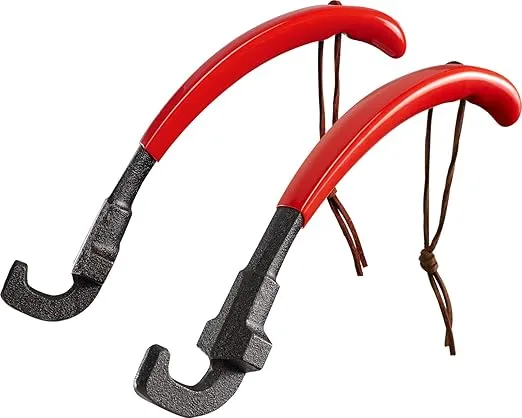 2Pack Cast Iron Grill Grate Lifter Tool, Cooking Grid Lifter - Universal Grill Lifter Gripper for Most Charcoal Grills and Gas Grills, Easily Moves and Lifts Cast Iron & Stainless Grates…