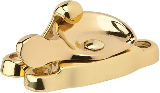 Ives by Schlage 07MB3 Schlage 07Mb-605 Sash Crescent Lock, Solid, Bright, No Size, Brass