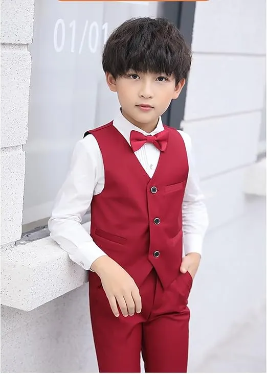 Boy's 4 Button Formal Suit Vest
