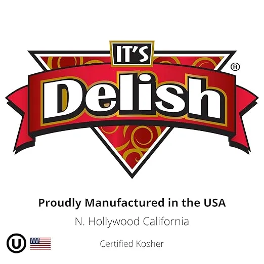 Crystallized Ginger Slices by It's Delish, 5 Lbs Bulk | Candied Dried Ginger Fruit Chews Natural Candy, Ginger Root with Sugar Crystals, Unsulphured, No Color Added - Healthy Snack, Vegan, Kosher
