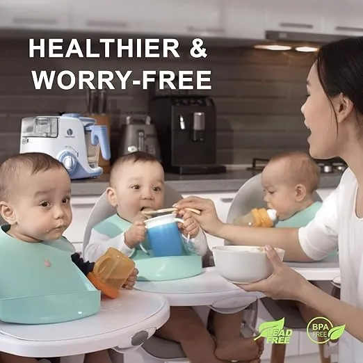 Ventray Baby Food Maker Steamer and Blender Baby Food Processor Steamer Puree Blender All-in-one Puree Machine Baby Food Warmer Mills Machine BPA-Free - Purple