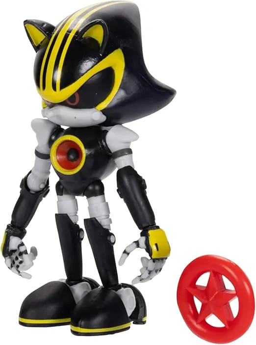 Sonic the Hedgehog 4-inch Metal Sonic 3.0 Action Figure with Red Star Accessory. Ages 3+ (Officially licensed by Sega)