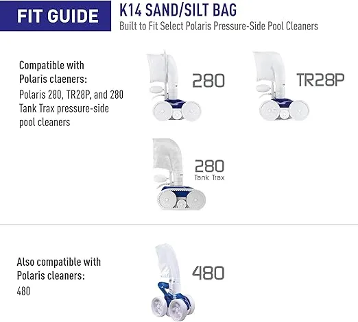 Polaris Zodiac K14 Sand and Silt Bag Replacement