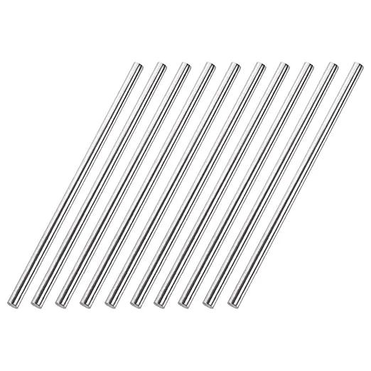 uxcell 5mm x 150mm 304 Stainless Steel Solid Round Rod for DIY Craft - 10pcs