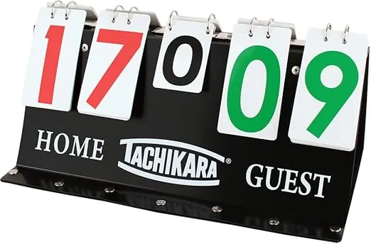 Tachikara Porta-Score Flip Scoreboard , 17.25"Lx 1.75"Wx 8"H