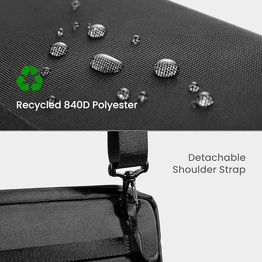 tomtoc Sling Shoulder Bag for Nintendo Switch/Switch OLED/Odin2, Removable EVA W-shaped Structure, Protective Carrying Pouch with 20 Game Cartridges Fit Pro Controller, Charger and Accessories