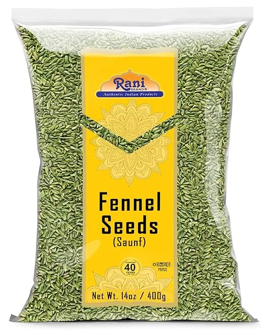 Rani Fennel Seeds (Saunf Sabut) Whole Spice 14oz (400g) ~ All Natural | Gluten Friendly | NON-GMO | Kosher | Vegan | Indian Origin