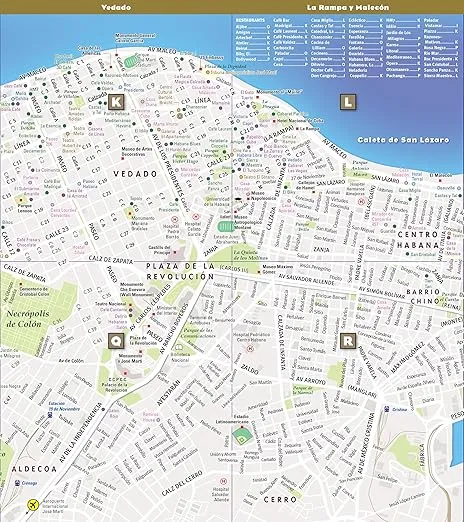StreetSmart® Havana Map by VanDam - City Street Map of Havana - Laminated folding pocket size city travel map with all attractions, museums, sights, ... (English and Spanish Edition) 2020 Edition