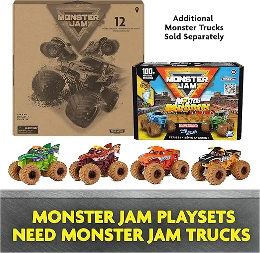 Monster Jam, Transforming Hauler Playset and Storage with Exclusive El Toro Loco Monster Truck, 1:64 Scale, Kids Toys for Boys and Girls Ages 4-6+