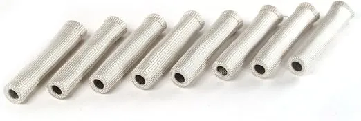 Design Engineering 010504 XL Protect-A-Boots Silver 8" Spark Plug Boot Protector Sleeves (Pack of 8)