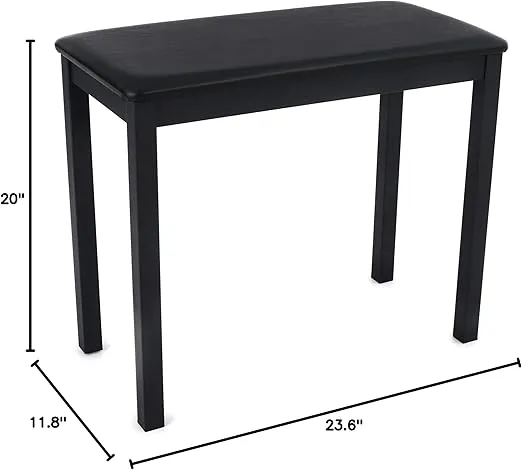 Casio Inc. Casio CB-7BK Piano Bench with Padded Seat, Black