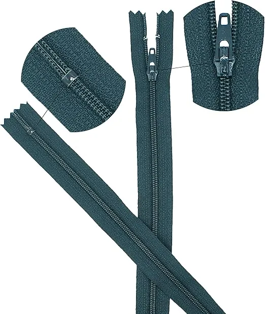 12" YKK #3 Coil Zippers ~ Assortment of Colors (25 Zippers) Made in USA~Great for Craft Projects