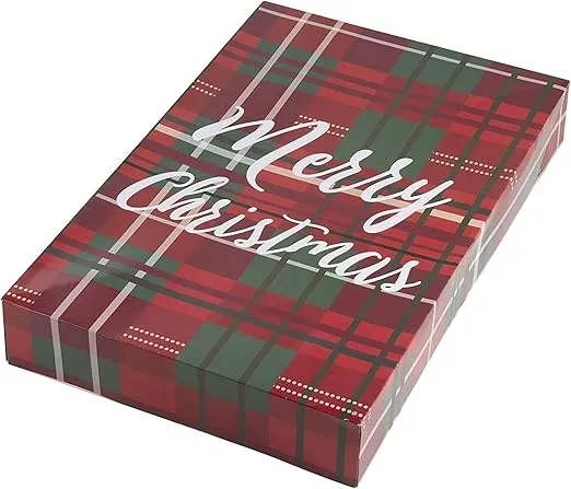 Juvale 24 Pack Christmas Gift Boxes with Lids for Presents, Empty Holiday Gift Boxes in 4 Designs and 3 Sizes, Ideal for Wrapping Multiple Gifts or Christmas Tree Decoration