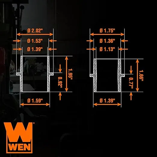WEN 5-Step Modular Dust Hose Reducer and Adapter Set (DCA014)